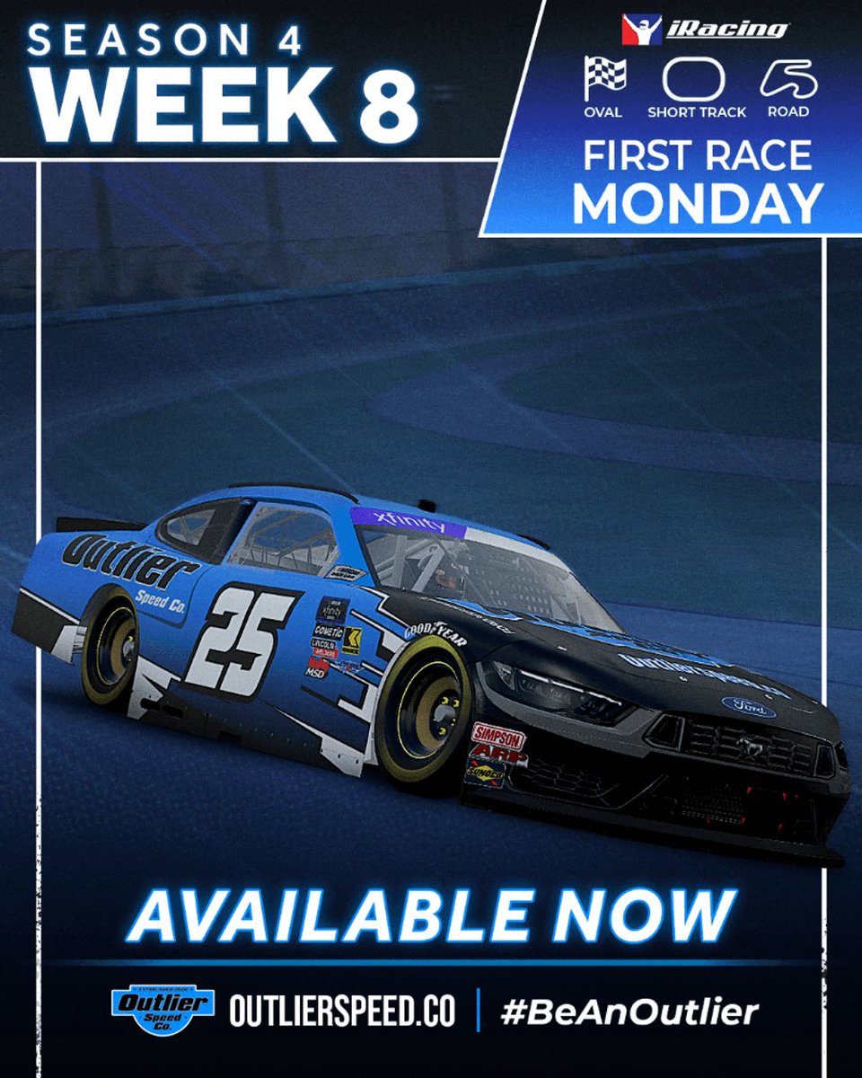 Week 8.... Can't decide between Homestead or Michigan? Why not both? Get the best valued subscription on the sim, and start winning today!

Individual Setups: outlierspeed.co
Subscriptions: outlierspeed.co/pricing-plans/…