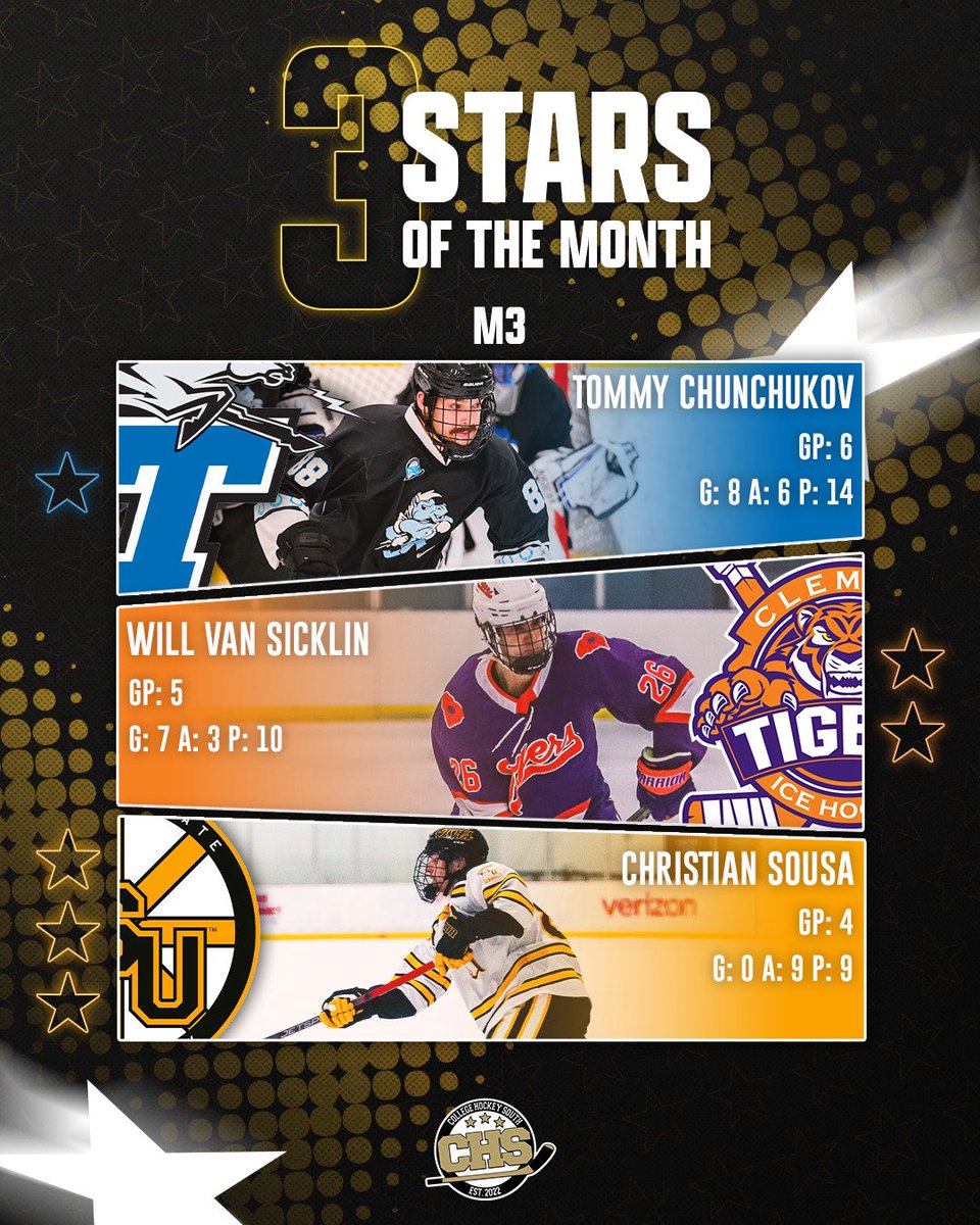 CollegeHkySouth's tweet photo. OCTOBER’S THREE ⭐️S

They didn’t just show up…they TOOK OVER 😤🔥 Read more at the link HERE: https://t.co/gKQukuozQi https://t.co/S2byGjcABf