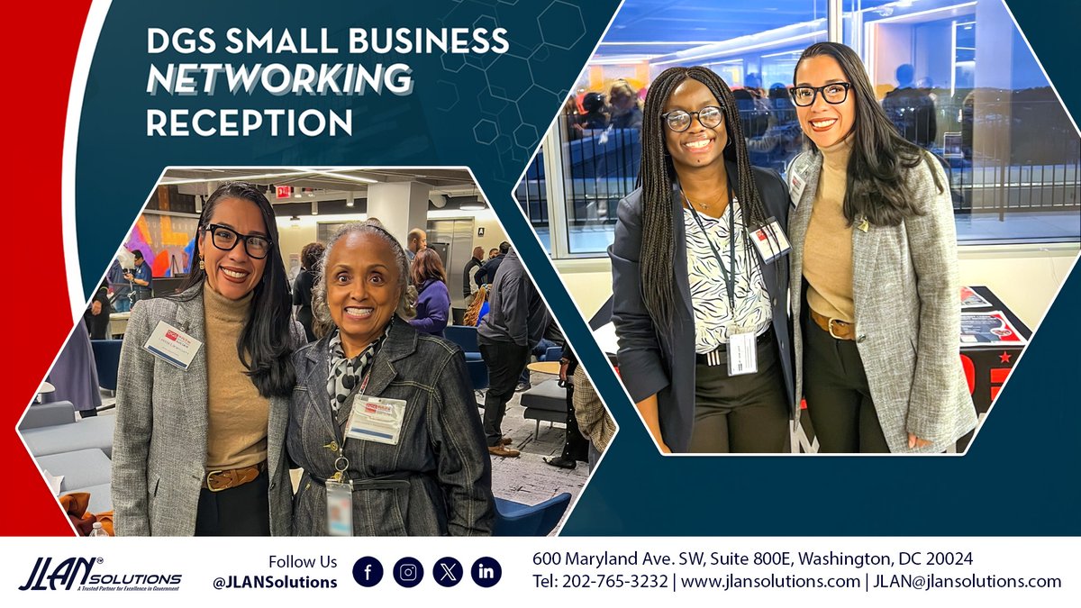 Our Director of Business Development, Leticia Laracuent, had the pleasure of attending the <a href="/DCDGS/">DC Department of General Services</a> #SmallBusinessNetworking Reception on Oct. 29. Great time connecting with dedicated professionals committed to supporting #smallbusiness and #CBE in DC.
#DGSBuildsBusiness