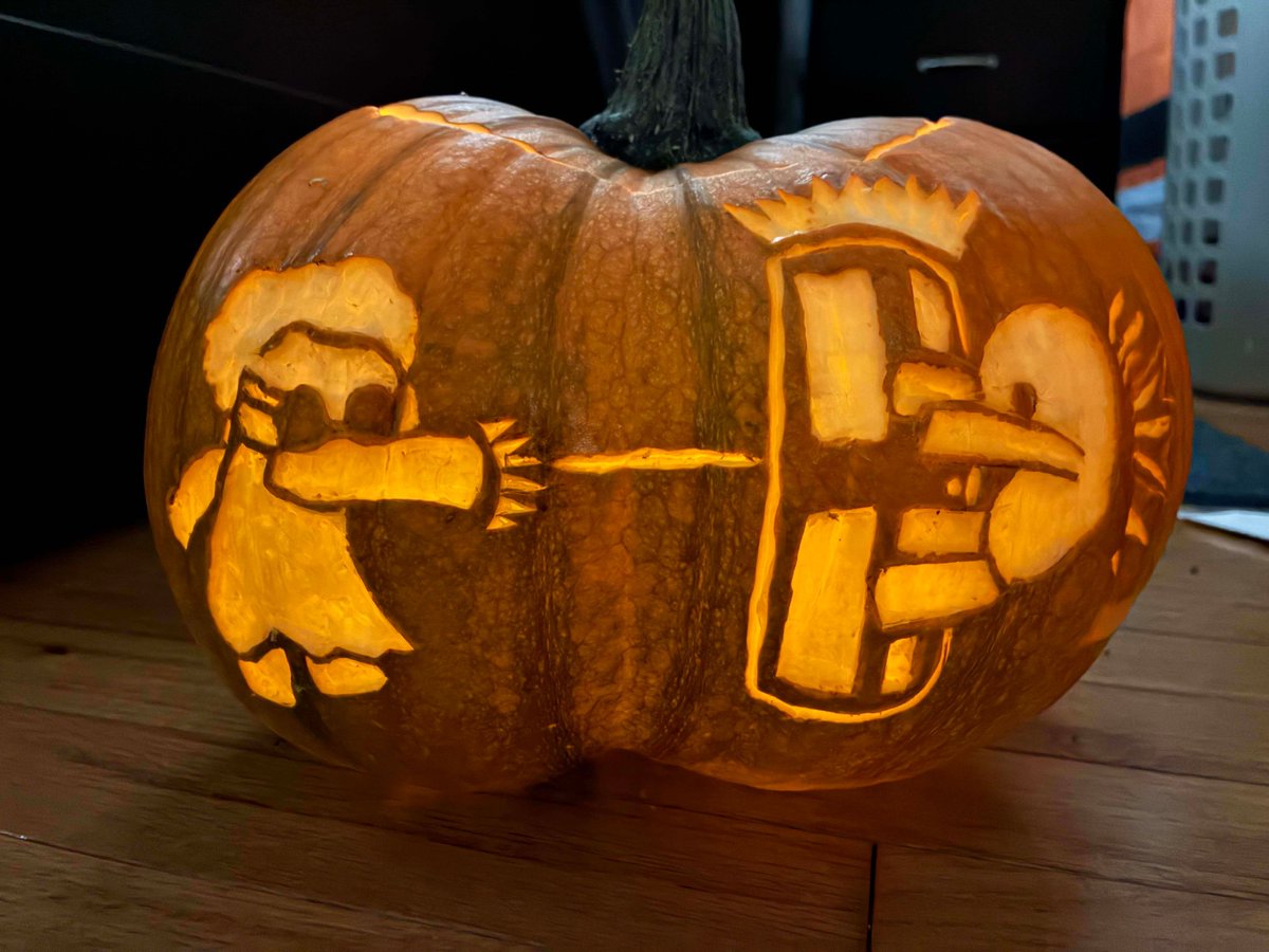 WobblyLifeDev's tweet image. We've been so blown away by the Pumpkins you all carved for Halloween in the theme of Wobbly Life, this is so cool! 🎃💛

#Halloween #PumpkinCarving #WobblyLife