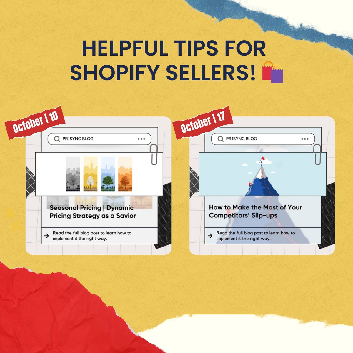 PrisyncCom's tweet image. 🔍 Discover the highlights of October! 🎃

Take advantage of the chance to review the month and gather important tips to improve your #ecommerce strategy! 🎯 

#WrapUp #EcommerceTips #MonthlyWrap