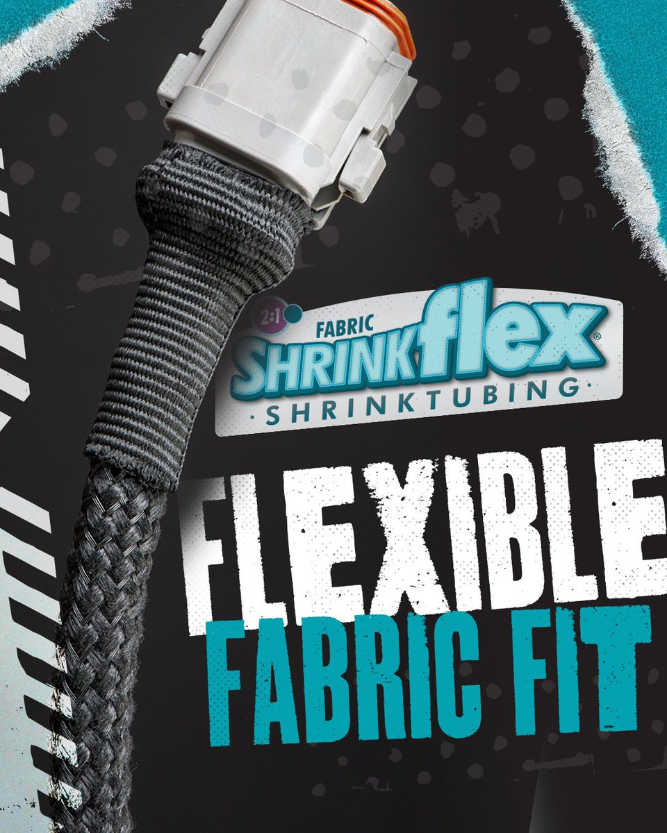 Techflex_inc's tweet image. ⚡ Tough environments demand tougher protection. Shrinkflex® 2:1 Fabric Heavy-Duty heat shrink tubing delivers unmatched durability. 🛠️ From cables to hydraulic hoses, it seals, shields, and stands up to the heat. #HeatShrink #HeavyDutyProtection #CableCare #IndustrialSolutions