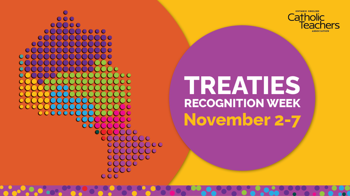 On Treaties Recognition Week, #CatholicTeachers reaffirm our commitment to educating students, communities, &amp; ourselves about Treaty relationships.

Let’s continue to listen to &amp; learn from Indigenous voices while taking actionable steps towards #TruthAndReconciliation!