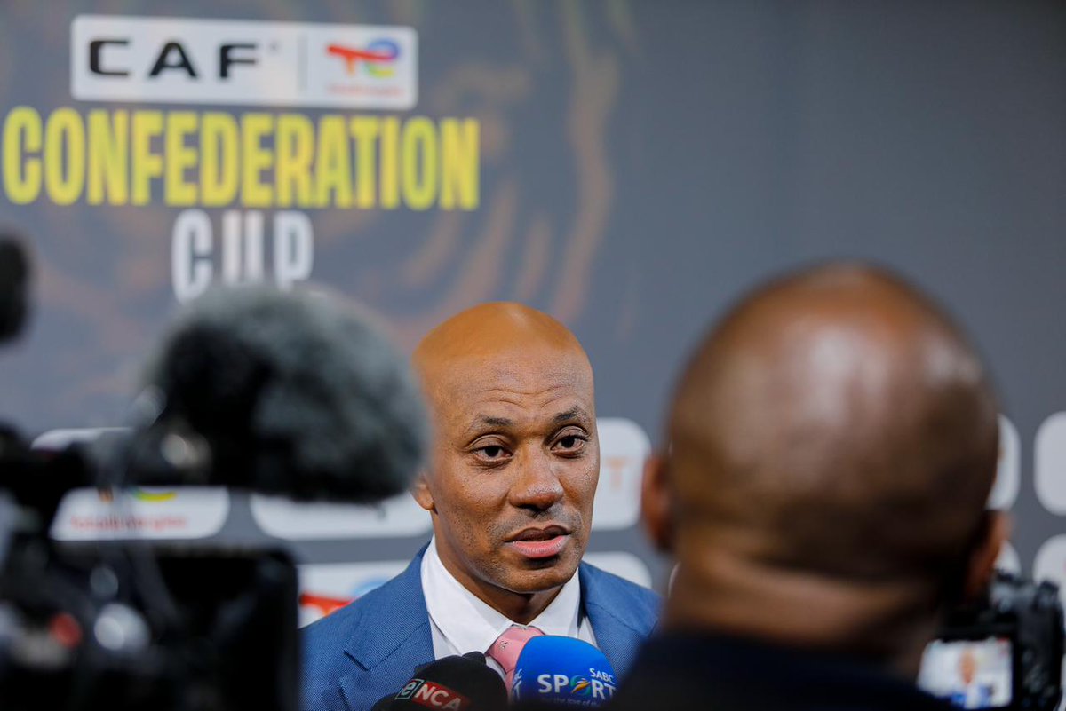 🎙️ Kaizer Motaung Jnr on their #CAFCC draw:

"I think we’re very fortunate with that draw in terms of two trips to a top country [Egypt]."

Full interview: shorturl.at/bkiZz | 📸: <a href="/rra_dinepe/">Rra_Dinepe</a>
