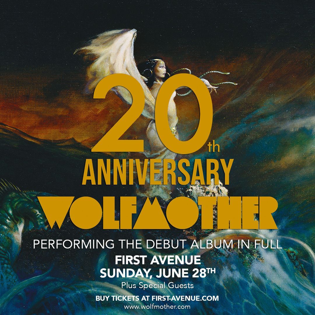 FirstAvenue's tweet image. Just Announced: WOLFMOTHER – 20th Anniversary Tour at First Avenue on June 28.

Tickets on sale Friday → firstavenue.me/3LD2XqB