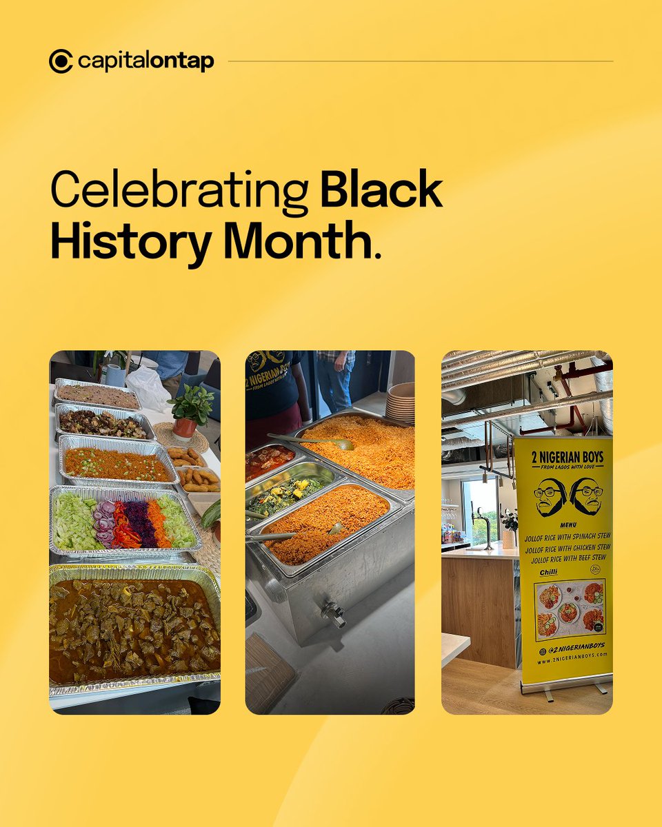 We wrapped up #BlackHistoryMonth with great food, film, and conversation at Capital on Tap.
Highlights included delicious team lunches, a movie night, playlists celebrating Black artists, and reading Hidden Figures as the Book of the Month.
(Capital on Tap UK)