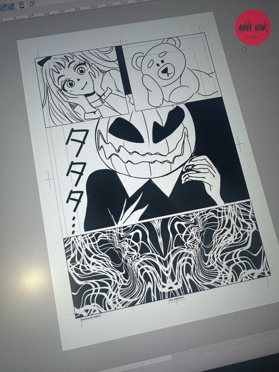 NANGULLASMU's tweet photo. The next chapter of the manga comes out on November 15th, but in the meantime, don't forget that you can already read up to chapter three on Manga Plus Creator. 🙂#makingmanga #mangaprocess https://t.co/7bLPHERBJX https://t.co/ezEpV7D51L