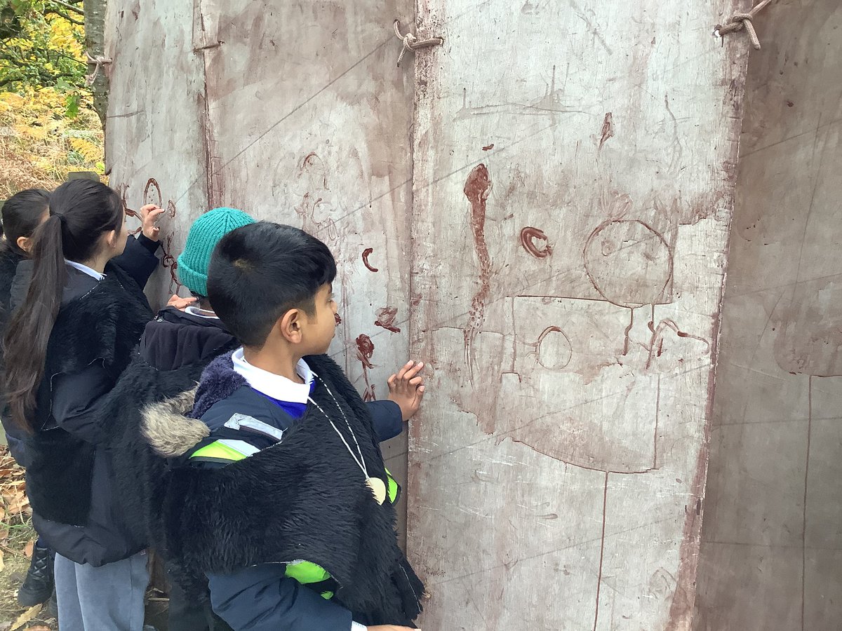 Cave painting was a prehistoric record of what was happening. Tribes often painted their tribe, animals and their camps. <a href="/HazelSchool/">Hazel Community Primary School</a>