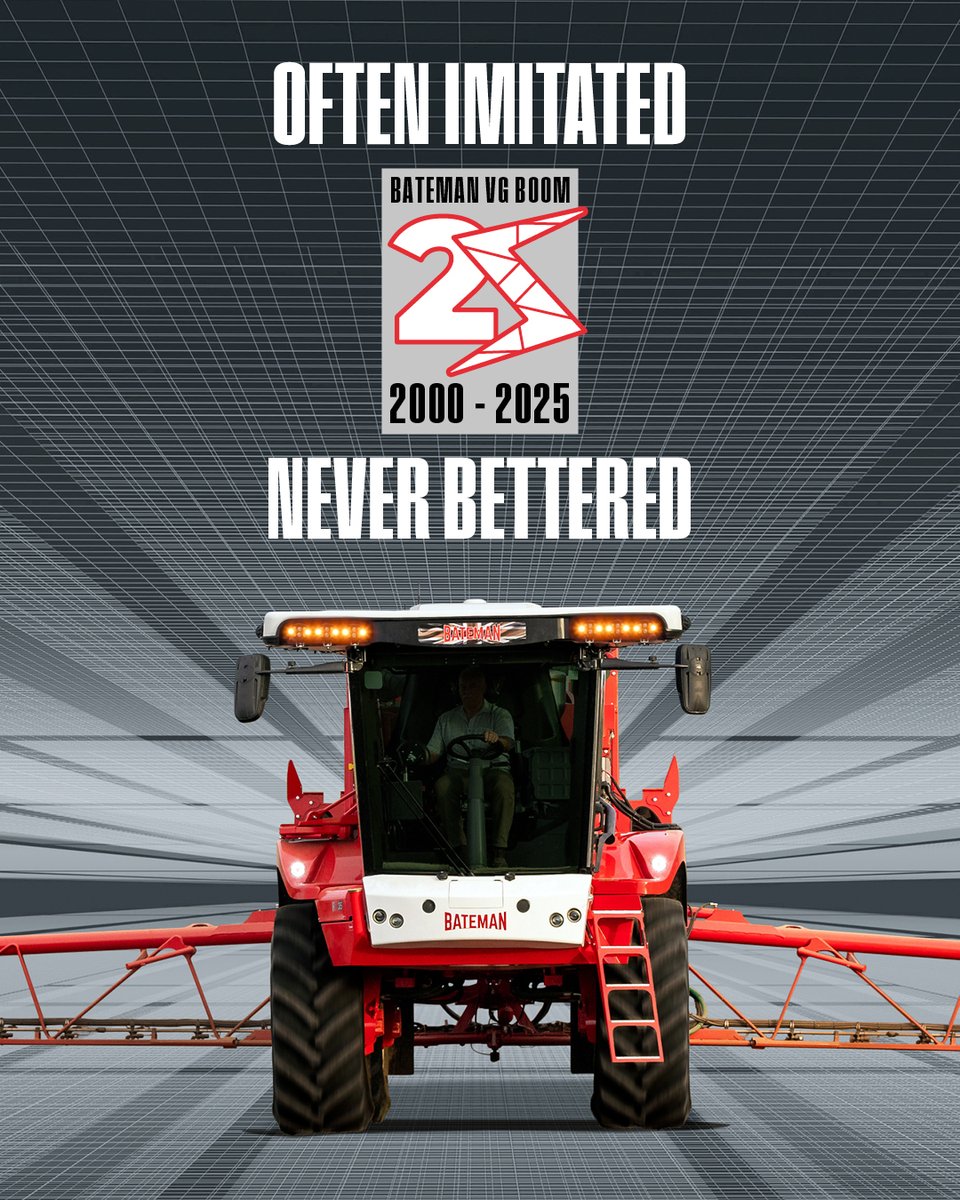 The Bateman VG Boom was the first 36m steel boom of its kind made in the UK - and we haven’t stopped improving it since.

Now in its 3rd generation, it's lighter, stronger, and smarter than ever. Read more about its development at batemansprayers.com/often-copied-n…