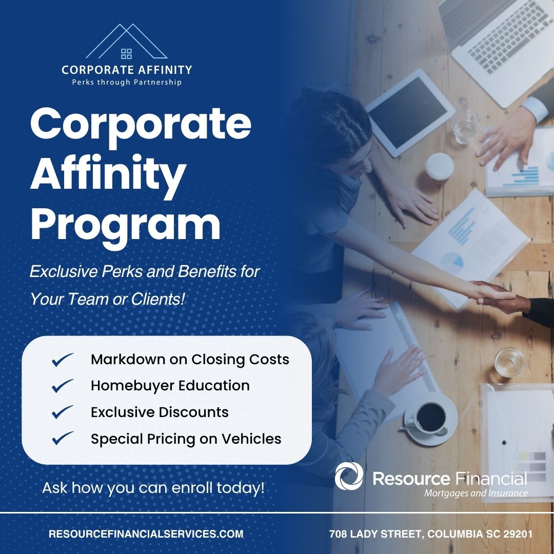 ResourceFS's tweet image. Make homeownership easier for your team! 🏡
 Ask us how your company can enroll in the RFS Corporate Affinity Program and start enjoying exclusive benefits!
 #CorporateAffinity #Homeownership #EmployeeBenefits #TeamPerks #HomebuyerEducation #ResourceFinancial