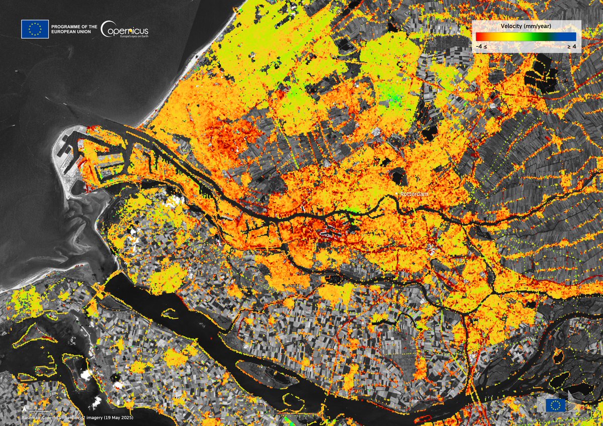 CopernicusEU's tweet image. 🚀 T-minus 1 day: Sentinel-1D launches tomorrow (Tuesday) at 10:03 PM (CET)!
Using #CopernicusEU’s EGMS, powered by Sentinel-1 data, 🇪🇺 can detect ground movement with millimetre precision - helping monitor bridges, railways &amp;amp; landslide risks.
Read more: copernicus.eu/en/news/news/c…