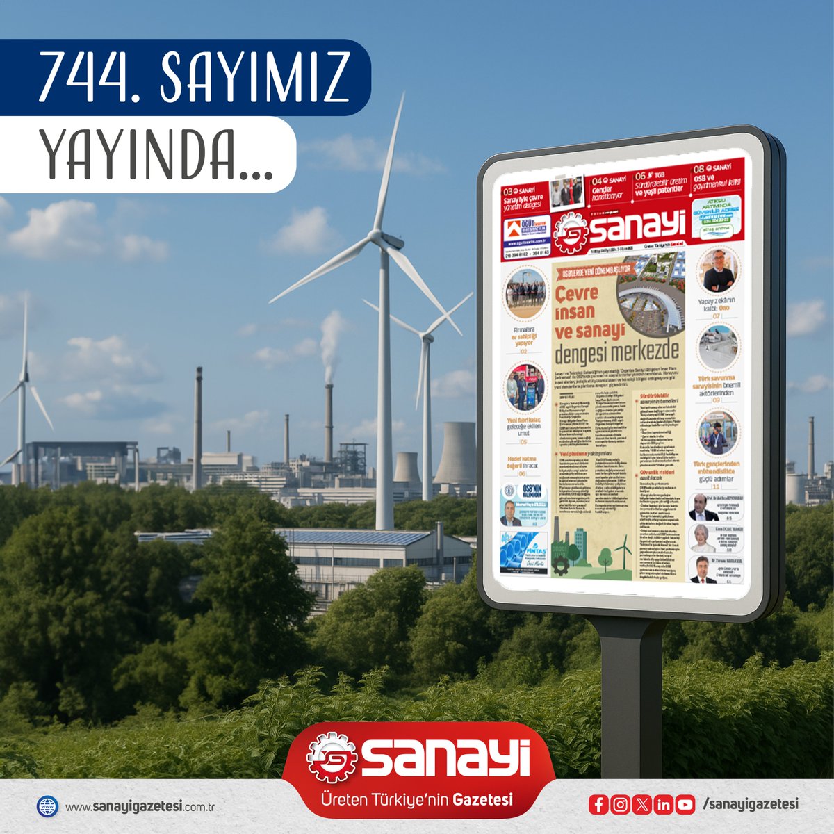 sanayigazetesi's tweet image. ↪OSB’LERDE YENI DÖNEM BAŞLIYOR
↪Sanayiyle çevre yönetim dengesi
↪Türk savunma sanayisinin önemli
aktörlerinden

ve daha fazlası 744. sayımızda..

#osb
#çevre
#insan
#emisyonticaretsistemi
#ets
#idef
#iklimkanunu
#sanayi 
#teknoloji
#otomotiv
#arge
#sürdürülebilirlik