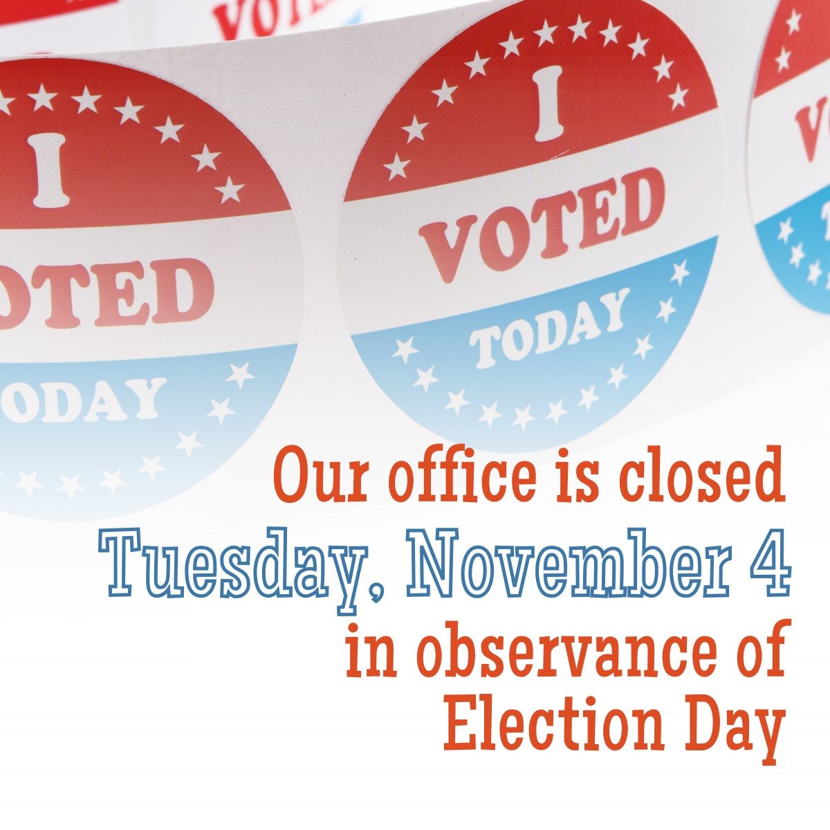 RepBellmon's tweet image. Election Day is tomorrow, and my office will be closed. Make sure to get out to vote and make your voice heard.