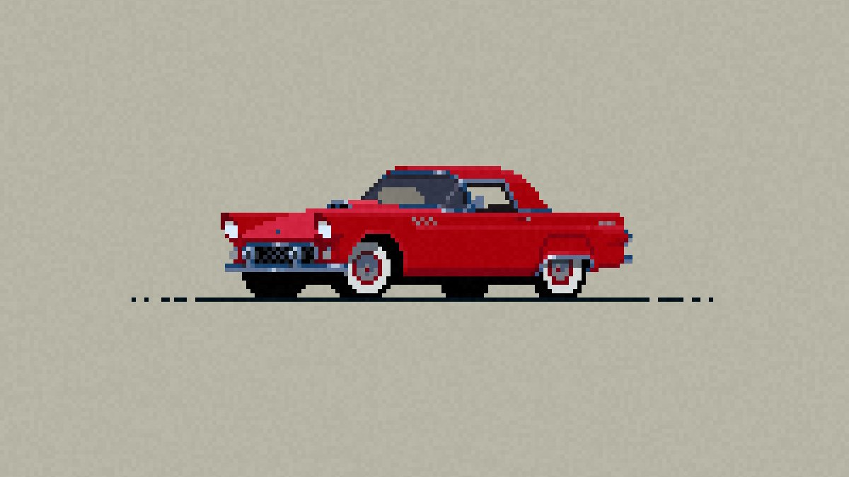 Ford Thunderbird 1955
If you're looking for the American spirit, don't look any further.

#pixelart #pixel #pixelcar #art #carillustration #carinstagram #cardrawing #etherfieldgames #etherfieldstudio #FordThunderbird #AmericanMuscle #Ford #Thunderbird