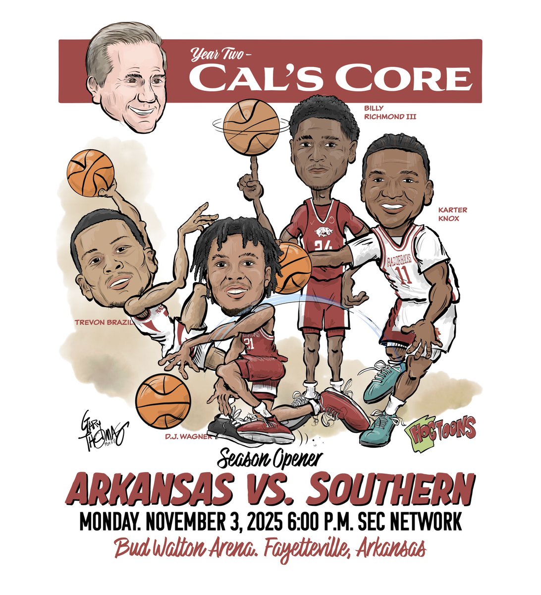 New season! New day! Go Hogs! <a href="/RazorbackMBB/">Arkansas Razorbacks Men’s Basketball 🐗</a> <a href="/CoachCalArk/">John Calipari</a> <a href="/wholehogsports/">WholeHogSports.com</a> #hogtoons #razorbackbasketball