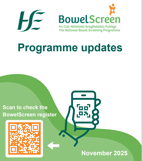 BowelScreen Ireland’s free bowel cancer screening programme, has announced that people can expect their first invitation for bowel screening between their 58th and 60th birthday.

Taking part is even easier as people can request their kit 24/7 through a new online register.