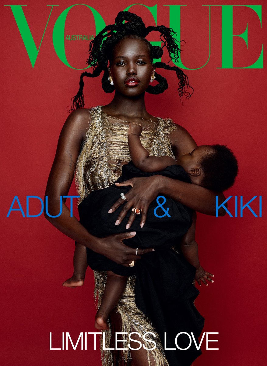 Adut Akech and daughter Kiki for Vogue Australia November 2025
#voguecovers