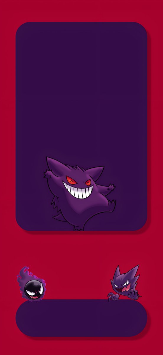 Ghostly Trio Wallpaper.
Starting a new Pokémon series with evolution with first being Gastly, Haunter and Gengar.
