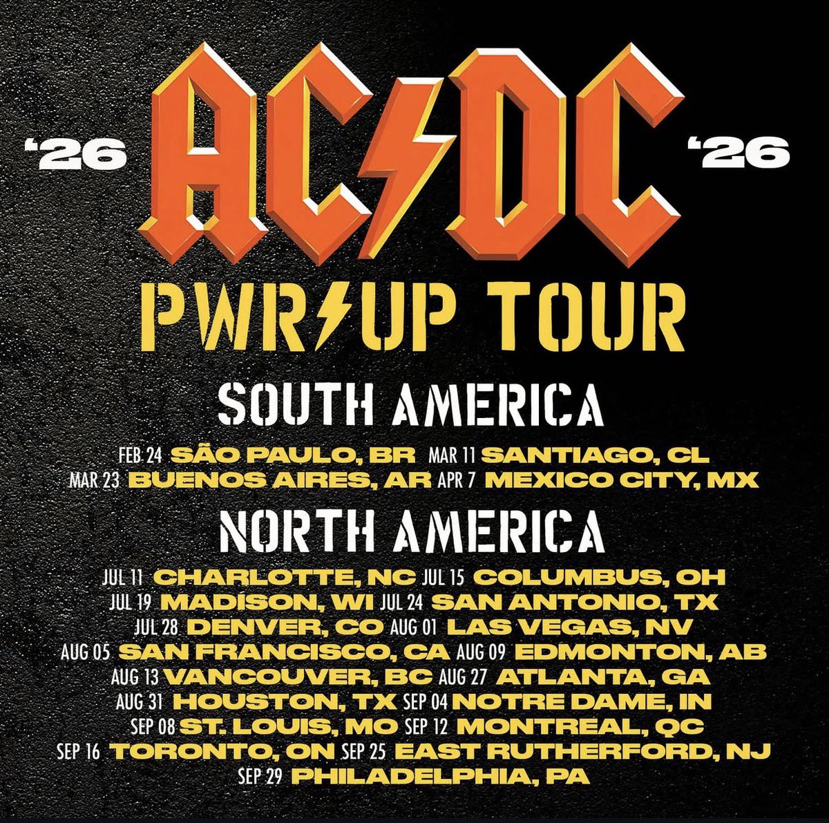 #EsTendencia: AC/DC anuncia fechas en Latinoamérica y Colombia 🇨🇴 ha quedado por fuera 🚨
