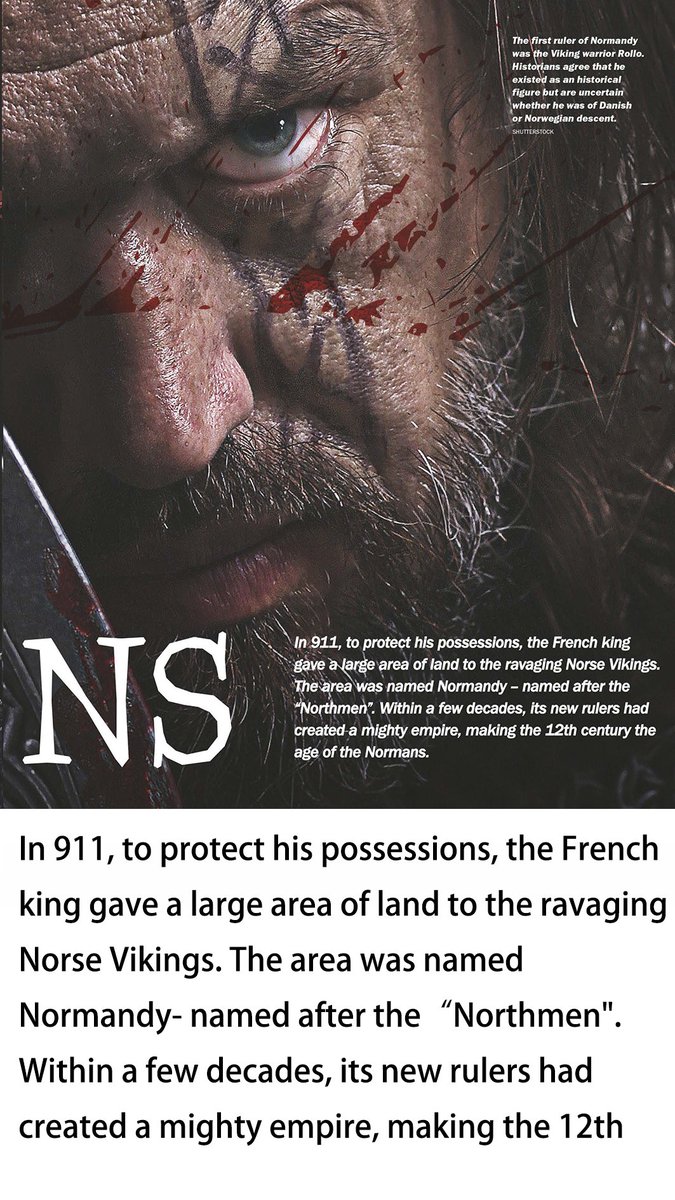vikingspirit9's tweet photo. In 911, to protect his possessions, the French king gave a large area of land to the ravaging Norse Vikings. The area was named Normandy- named after the“Northmen". #viking #warriors #vikingculture #vikinghistory #battle https://t.co/zmMwUwHdFv