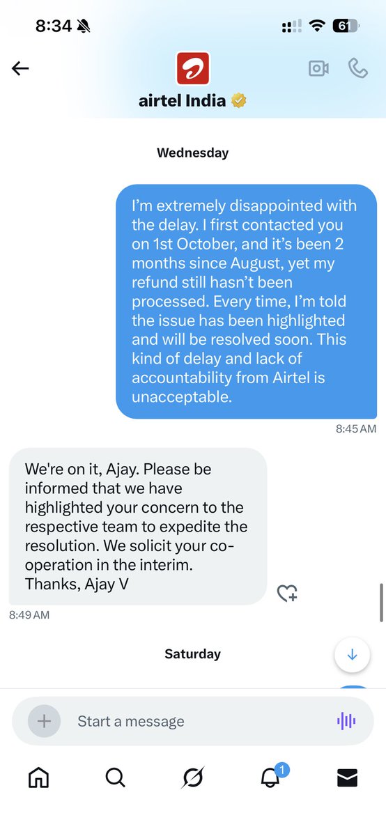 AjayNallavelli's tweet photo. The worst service I have experienced #Bharathiairtel @airtelindia @Airtel_Presence @airtelnews @bhartiairtelfdn @airtel https://t.co/s3bEzkpUu6