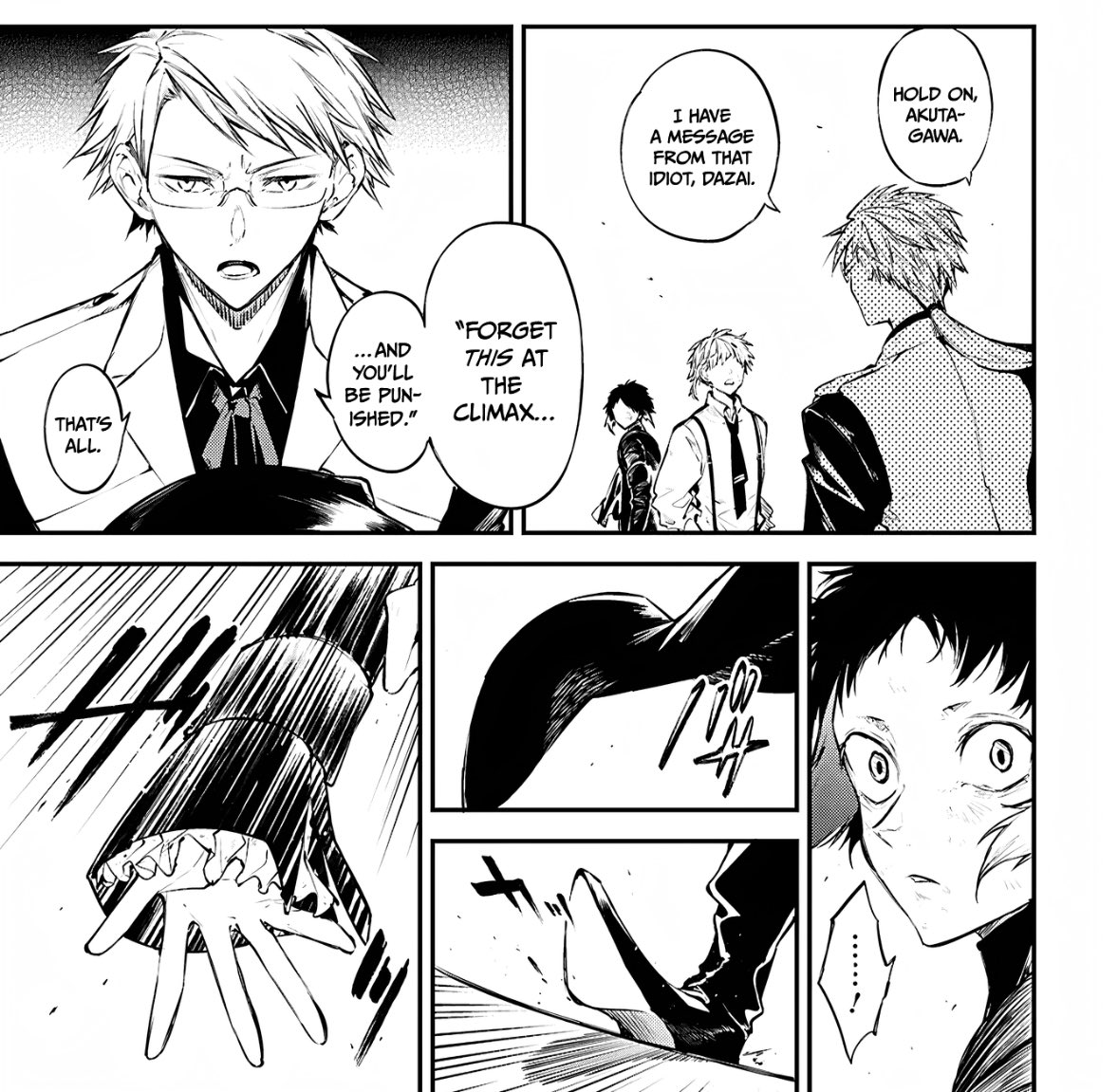 dabisloki's tweet image. BSD CH 126 SPOILERS
.
.
.
.
.
THAT'S MYYYYYY ARMED DETECTIVE AGENCY RIGHT THEREEEEE MYYYY MINEEE GODS I MISSED THEM SO BADDDD HIII ADA ILY