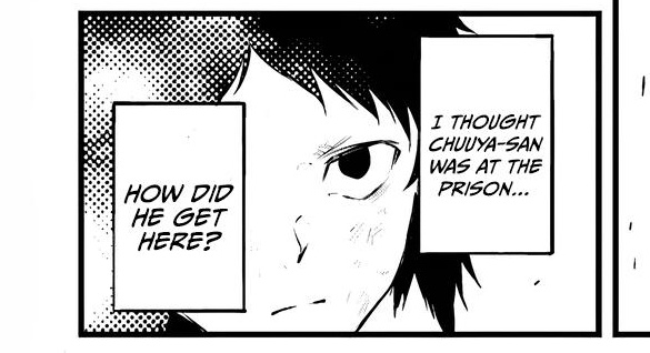 hatchuuyikes's tweet photo. wait that means chuuya was planned to sent by dazai's side even before chapter 88???? Because he knows?? https://t.co/8ISqYgyqzA