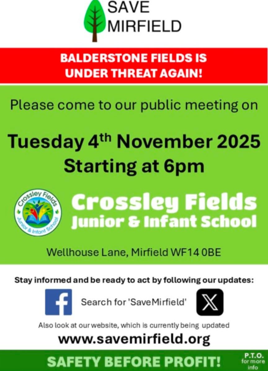SaveMirfield's tweet photo. Only 1 day to go to our public meeting. We would love to see you tomorrow to share our plans and answer any questions. YOUR SUPPORT IS CRITICAL!! https://t.co/LpNm0l5qyc