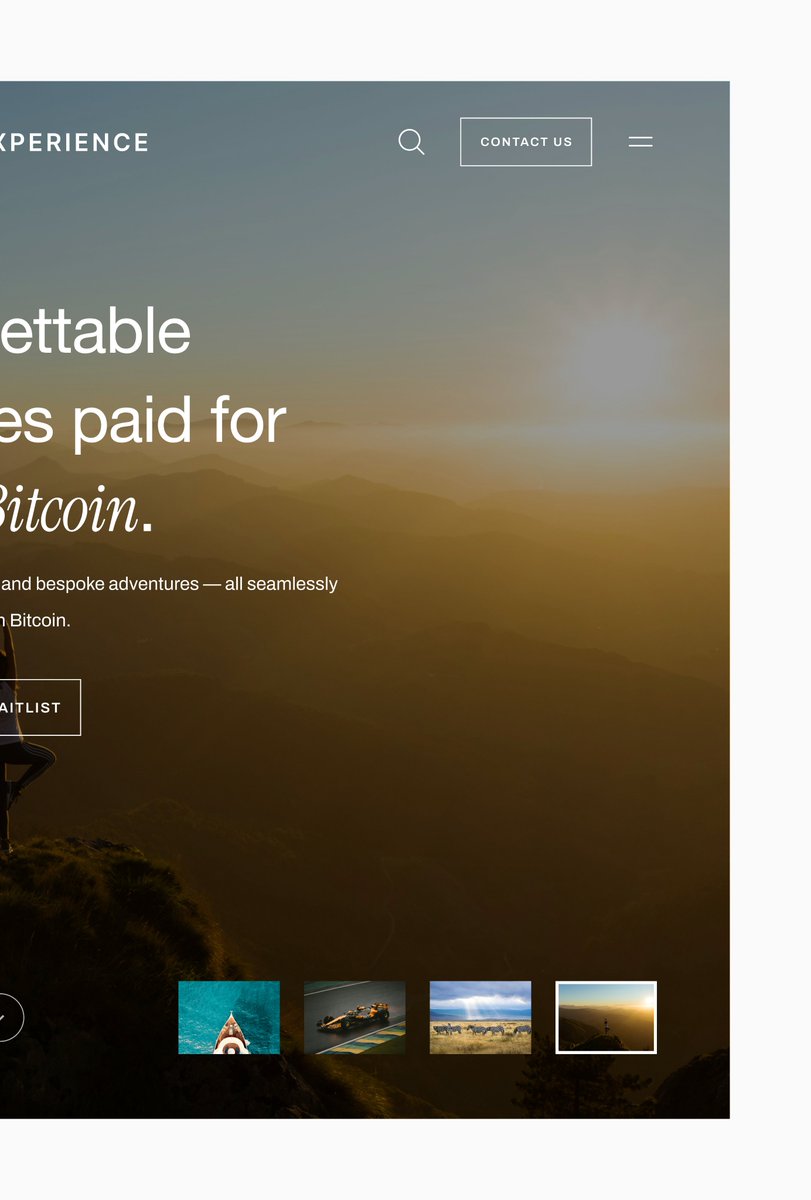 thetimileyin's tweet image. hero section for Stealth Xperience✨✨

#Bitcoindesign