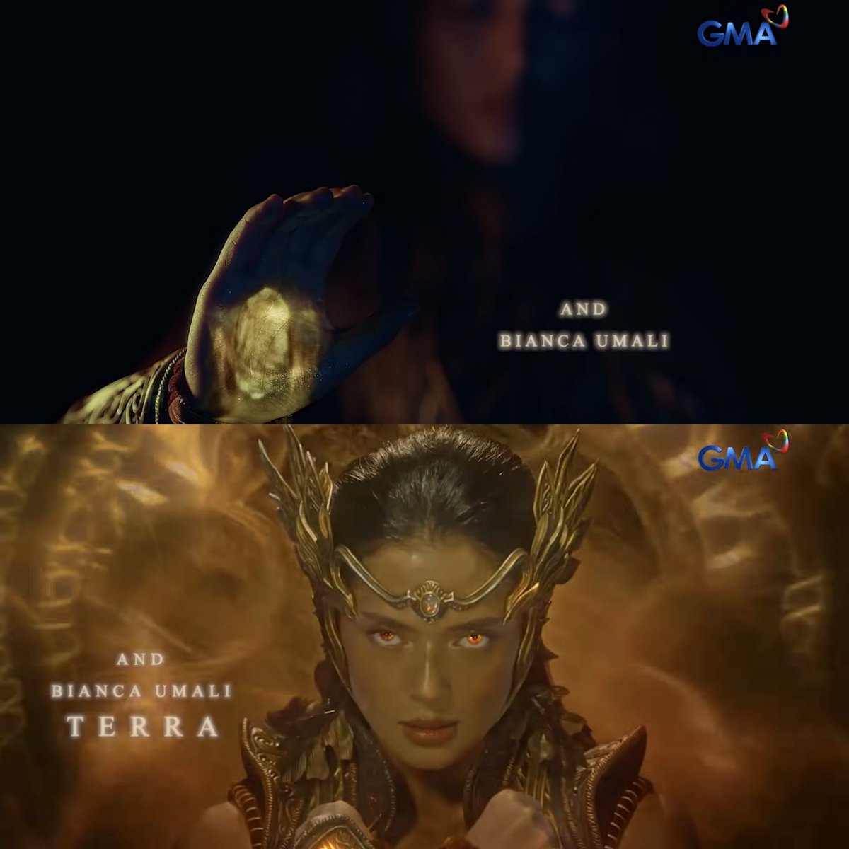 Do u noticed the new intro for <a href="/GMAEncantadia/">Encantadia Chronicles: Sang'gre</a>? From EP 1-100, characters just had the projections nang brilyante sa palad. now, EP 101 is the transformation sequence signaling na nasa kanila na ang brilyante &amp; they're in a war. Attention to detail <a href="/SuziDoctolero/">Suzette S. Doctolero</a> #SanggreTulong