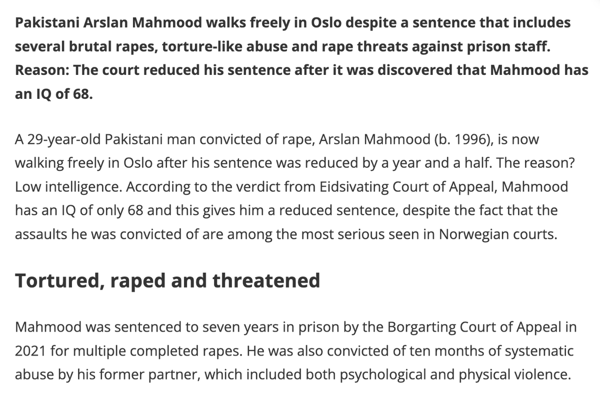 hot take: having a 68 IQ should get you a longer sentence, not a shorter  one. slow learners need more time to absorb the lesson.