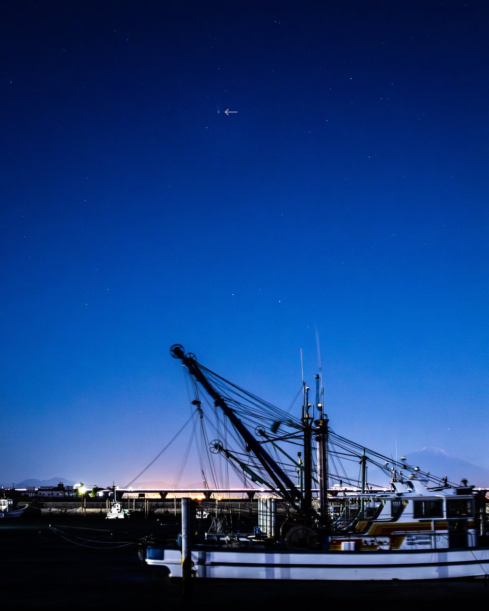 minoguchi's tweet image. #レモン彗星 残念ながら肉眼では見つけられなかったけど、写真では（心の眼で見れば😜）微かに尾らしきものが…
#c2025a6 #c2025a6lemmon #牛込海岸