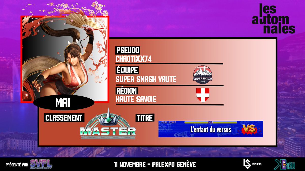 Nos 4 premiers invités sont annoncés ! 🔥

Direction la Haute-Savoie chez nos amis de <a href="/SuperSmashYaute/">SuperSmashYaute 🔜 Rebloch'arena 35</a>  🇫🇷

💪 Fraykeen – Honda
🎵 Airsaeba74 – Dee Jay
🔥 Nkogo – Dhalsim
🪭 ChaotixX74 - Mai

Ça promet du lourd ! 💥