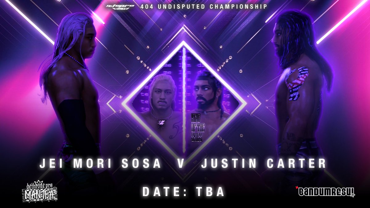‼️BOUT ALERT‼️
On MANTRA Episode 7, the IchiPro Undisputed Championship will be on the line again. After a successful defense at Sempiternal, Jei is now 1-0 in a Dethrone Pro ring. Can Carter pull it off under a whole different environment, or will Jei stay on top of the world?