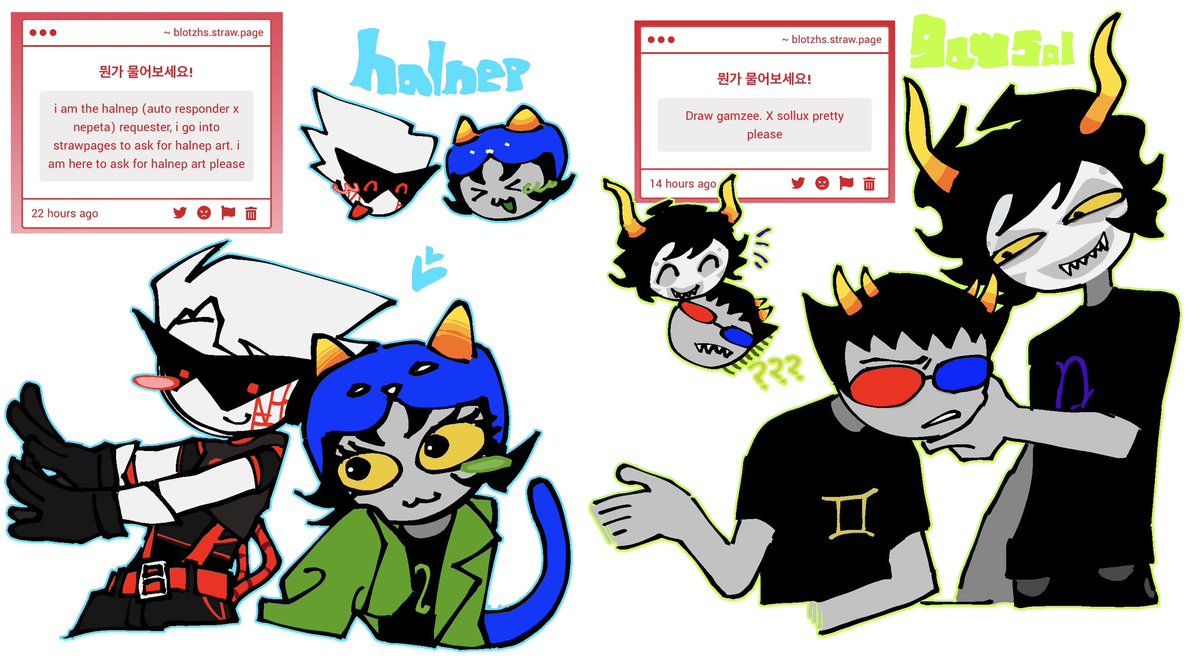 It was a good chance to use a new brush #Homestuck