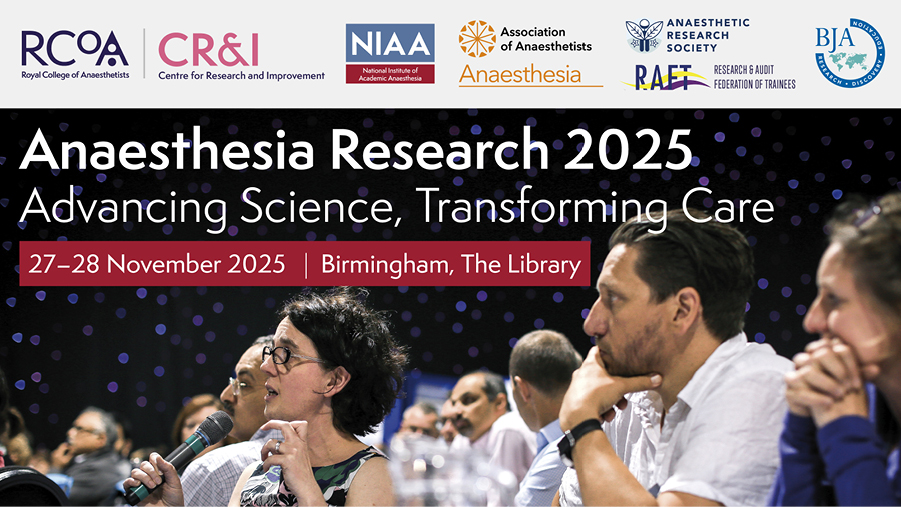 Join us in Birmingham for Anaesthesia Research, where we’ll be advancing science &amp; transforming care. 

Programme includes👇

☑️Breaking trials
☑️Clinical trial proposals
☑️Translational research 
☑️Work of our NIAA grant awardees 

Booking &amp; info👉 rcoa.ac.uk/events/anaesth…