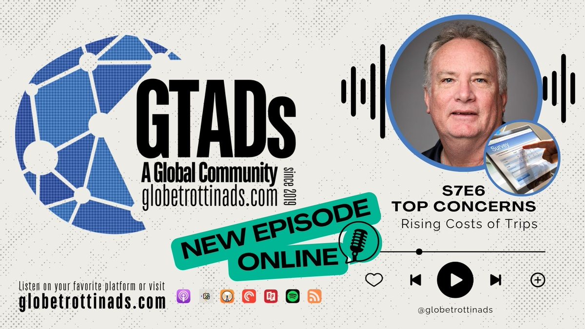 Top Concern #3 Rising Costs of Trips
 
Our next #podcast episode is online &amp; its another one focused on the top concerns of #internationalschool ADs
Join us &amp; Ric Floyd from <a href="/ISStavanger/">Int School Stavanger</a>  as we share experiences &amp; ideas to help you cut those costs 

 🎙 shorturl.at/F0YIq