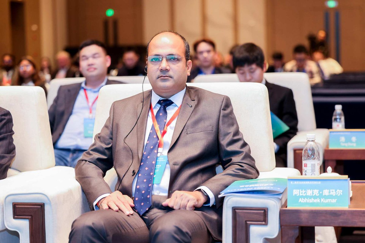 abhishek_eai's tweet image. I was honoured to represent India at the 2nd International Cooperative and Development Conference and spoke on “Green Transition and Technological Innovation” at Anji, Zhejiang, China. 
@NITIAayog @narendramodi @startupindia @meitystartuphub @PiyushGoyalOffc @nsitharamanoffc