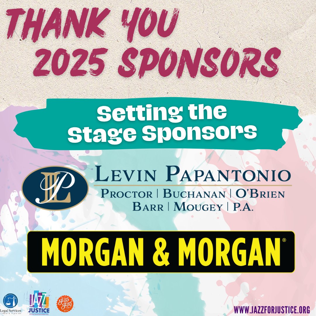 Jazz for Justice was a success! 🎺 🎉 

BIG Shoutout to our Setting the Stage Sponsors, <a href="/LevinPapantonio/">Levin Papantonio Law Firm</a> and <a href="/forthepeople/">Morgan & Morgan</a> for helping us make this event happen! 👏
