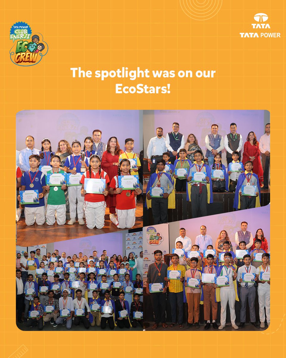 TataPower's tweet image. A day filled with insightful speeches, exciting moments, and impactful discussions! 

Swipe through the highlights from our Tata Power X Dainik Jagran event and relive the magic. 

#EventHighlights #EcoCrew #DainikJagran #TataPowerEcoCrew #Sustainability #EcoEvent #GreenFuture