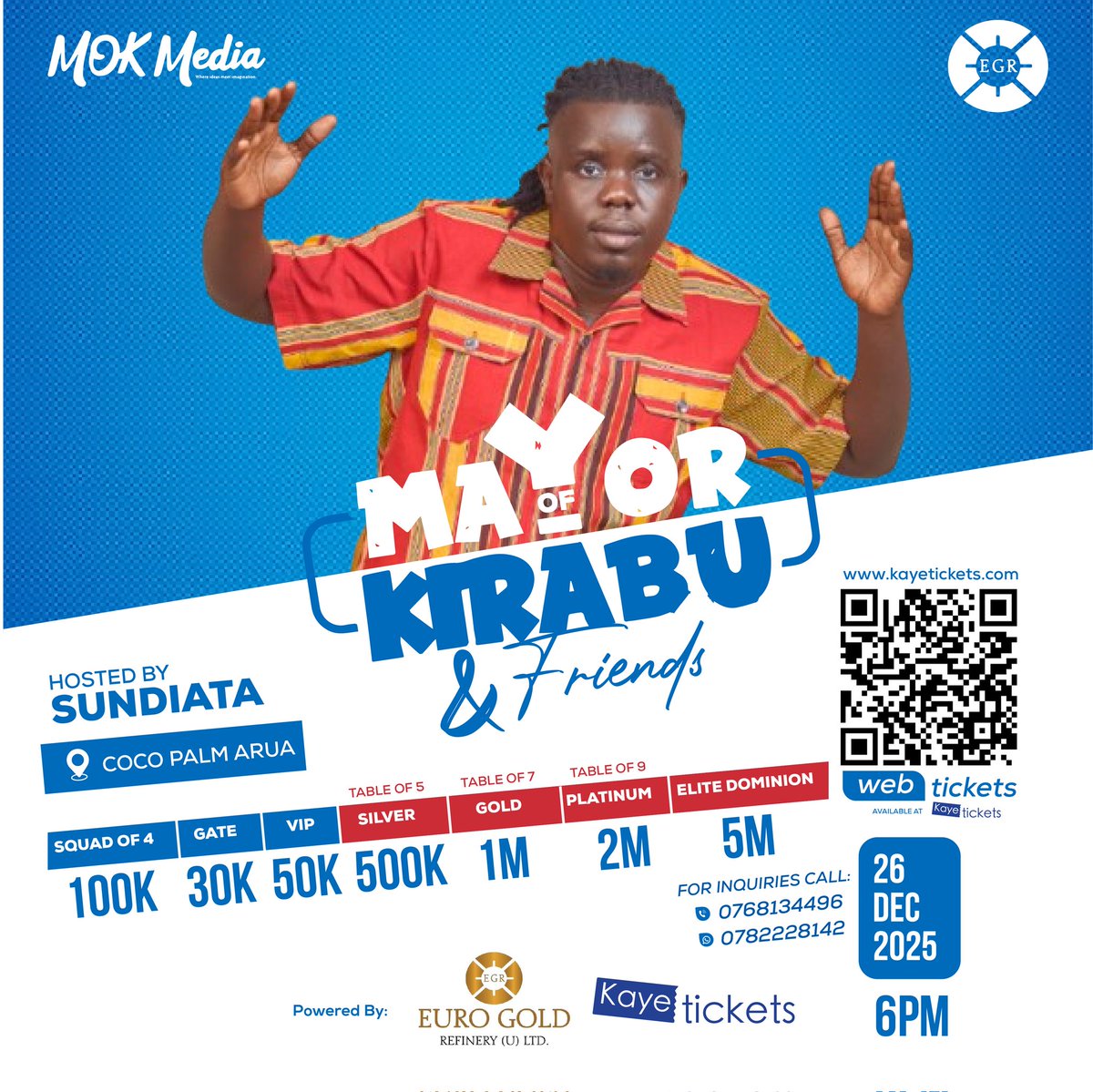 Arua Arua Arua , You know how we run this right!  

Africa is coming to arua  go grab your tickets now 
kayetickets.com/events/mayor-o…
