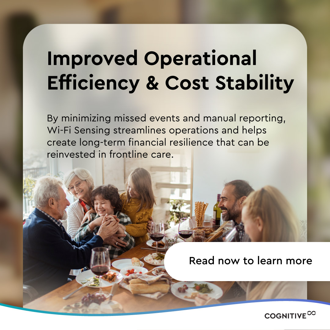 cognitiveSC's tweet image. The riskiest times in home care? Overnights. Between visits. Behind closed doors. Traditional tools miss them. Wi-Fi Sensing offers passive visibility where and when it&apos;s needed most. cognitivesystems.com/how-wi-fi-sens…