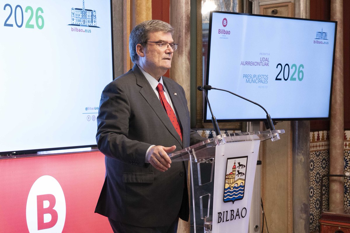 🅱️ Bilbao contará con 751 millones de euros en 2026 para priorizar la seguridad, la vivienda, la calidad de los servicios públicos y el empleo.

🔗 labur.eus/4j0a2evf