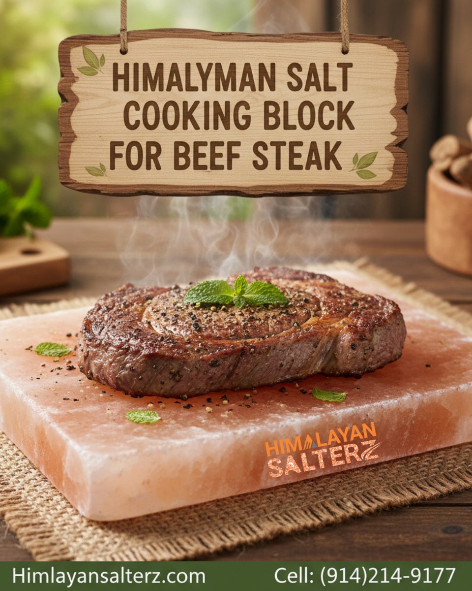 salt_bricks's tweet photo. Sizzle on stone. Taste the difference. 🧂😋

Our Himalayan salt blocks give this beef steak the perfect sear and subtle seasoning. It's an experience!

https://t.co/we1jCYLEFW | (914)214-9177

#cooking #healthyfoods #newways #cookingstyle #cookingfun #steak #beefsteak #usa https://t.co/BBUBzxJHHZ