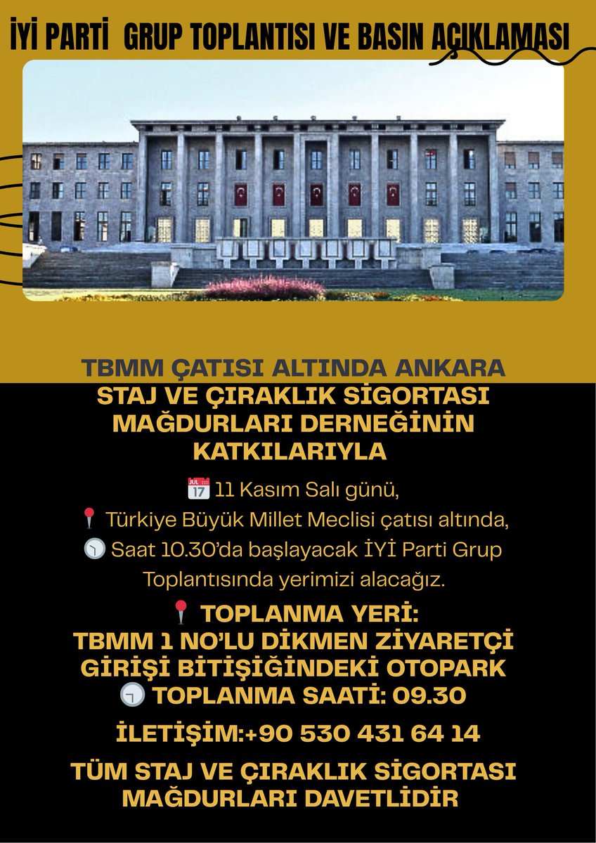 DUYURU
Staj ve Çıraklık Sigortası Mağdurları Federasyonu’ndan Önemli Çağrı

<a href="/iyiparti/">İYİ Parti</a>
<a href="/MDervisogluTR/">Müsavat Dervişoğlu</a>
<a href="/SBugraKavuncu/">Buğra Kavuncu</a>
<a href="/stselcan/">Selcan Taşçı</a>
<a href="/Aslnmhmt/">Mehmet Aslan 🇹🇷</a>
<a href="/ikoncuk/">İSMAİL KONCUK</a>
<a href="/ayyuceturkestas/">Dr. Ayyüce Türkeş Taş</a>
<a href="/KevserOfluoglu/">Kevser Ofluoğlu</a>
@Yavuzaydn61
<a href="/BKocamaz33/">Burhanettin Kocamaz</a>
<a href="/2727mmg2727/">Mehmet Mustafa Gürban</a>
<a href="/UGUR__POYRAZ/">UĞUR POYRAZ</a>
<a href="/55erhanusta/">Dr. Erhan Usta</a> 
<a href="/ComezTurhan/">Turhan Çömez</a> 
<a href="/aefakibaba/">Dr. Ahmet Eşref FAKIBABA</a>