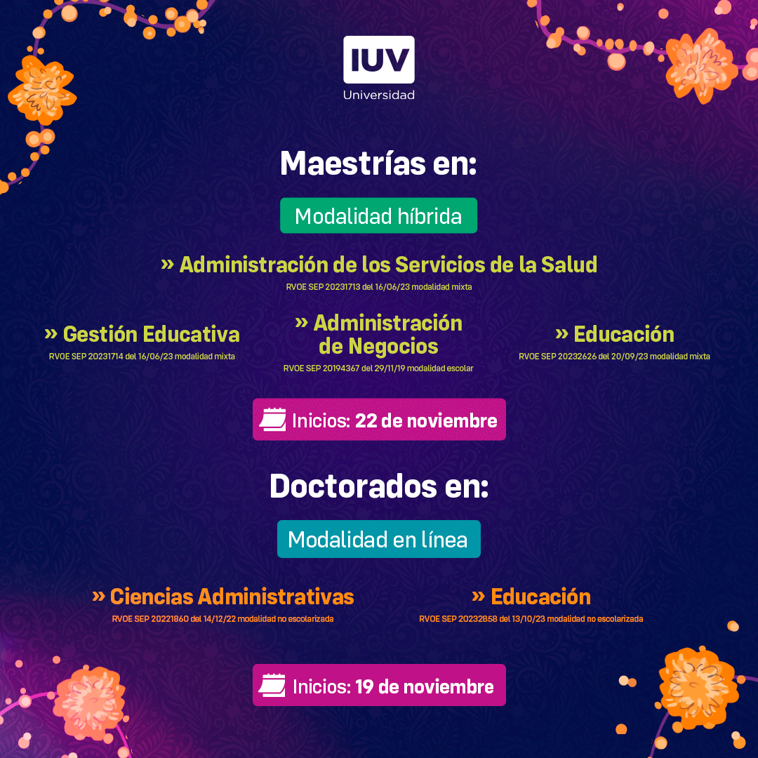 🎓 Da el siguiente paso en tu trayectoria profesional.

 Estudia una maestría en IUV Universidad y lleva tu potencial más lejos. 💻✨
Descubre nuestra oferta 👉 hubs.li/Q03Q3xVS0

 #MaestríasIUV #PosgradosIUV #EducaciónQueInspira