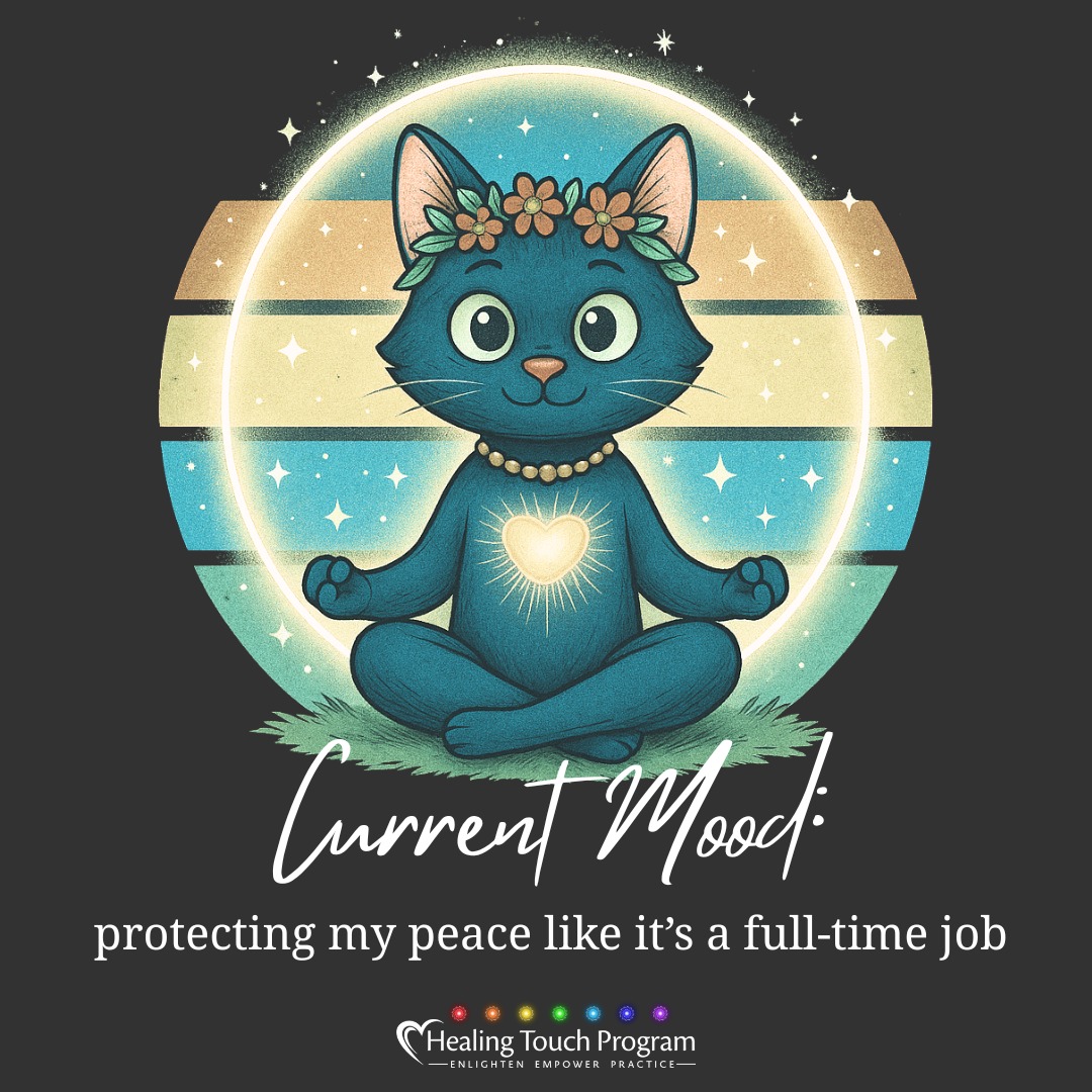 HTProgram's tweet image. 🛡 Protecting your peace like it’s a full-time job.

Healing Touch helps you clear what’s not yours, reinforce energetic boundaries, and stay grounded—no matter how loud the world gets. 💚

#HealingTouchProgram #ProtectYourPeace #EnergyHealing