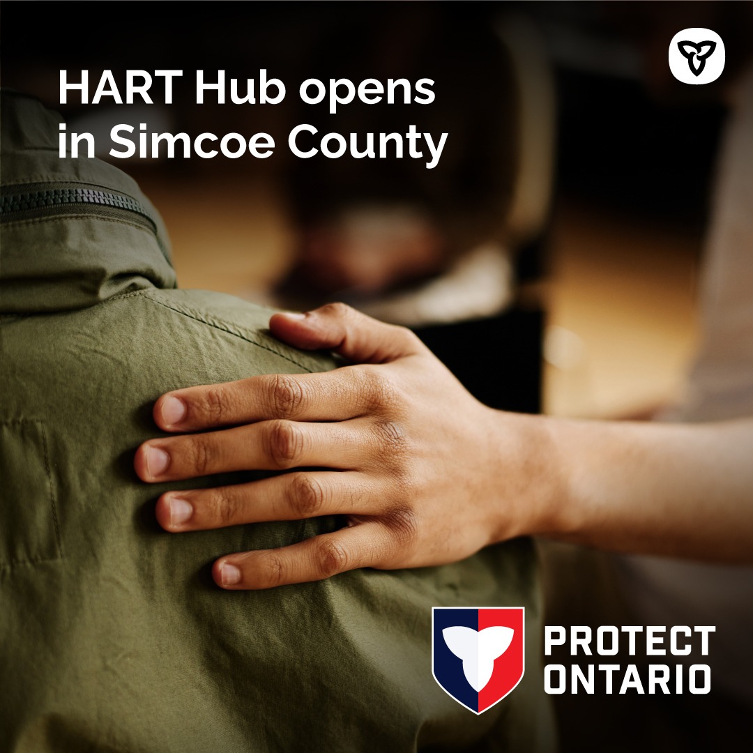 Pleased to share that the new Homelessness and Addiction Recovery Treatment (HART) Hub in Simcoe County is now fully operational, expanding access to recovery and mental health supports for individuals and families across our region.

Learn more: news.ontario.ca/en/release/100…