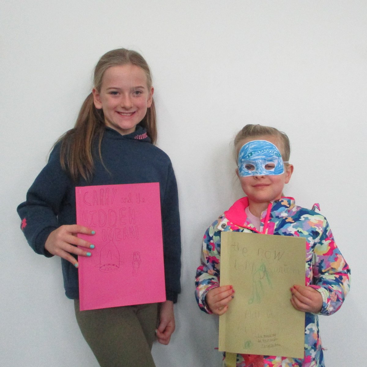 LancsLibraries's tweet image. Check out Pippa and Ella who joined us for the #FamilyLearningFestival at #RawtenstallLibrary. They had an excellent morning creating a magical world and writing their stories called &apos;Carry and the Hidden Ocean&apos; and &apos;The New Born Unicorn&apos;.