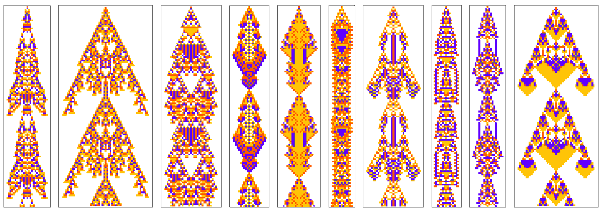 stephen_wolfram's tweet image. Working on what seems like an important idea in the foundations of biology ... but along the way ran across these curious creatures: